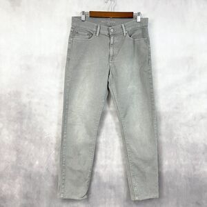 Mott & Bow Jeans Mens 30x28 Skinny Mercer Gray Stretch Minimal Staple HEMMED